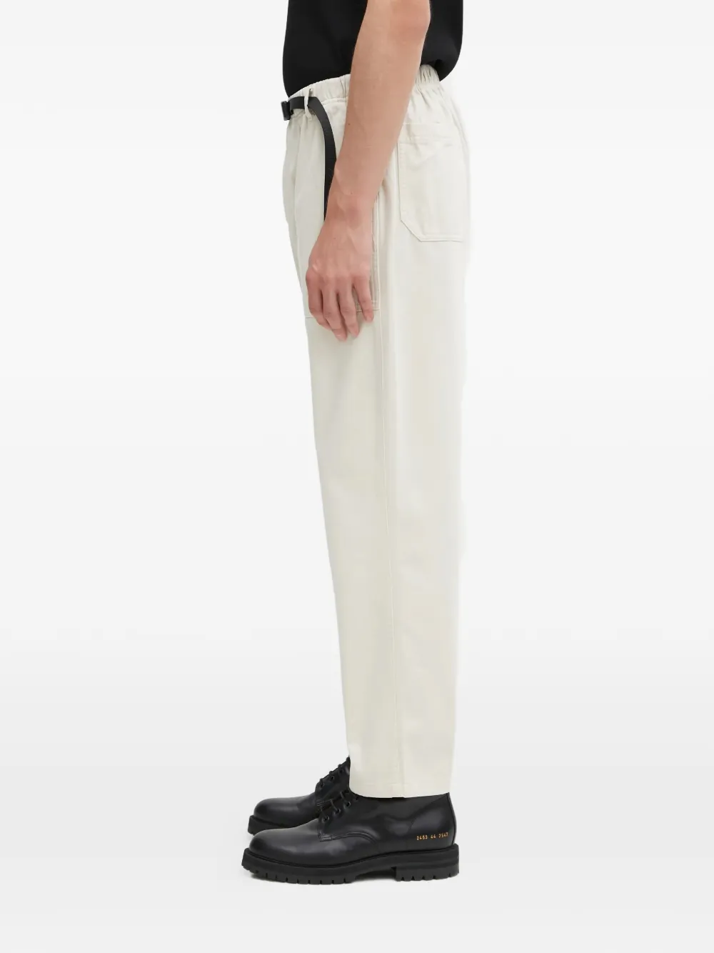 Gramicci Loose Tapered Ridge Elasticated Trousers - Neutrals 
