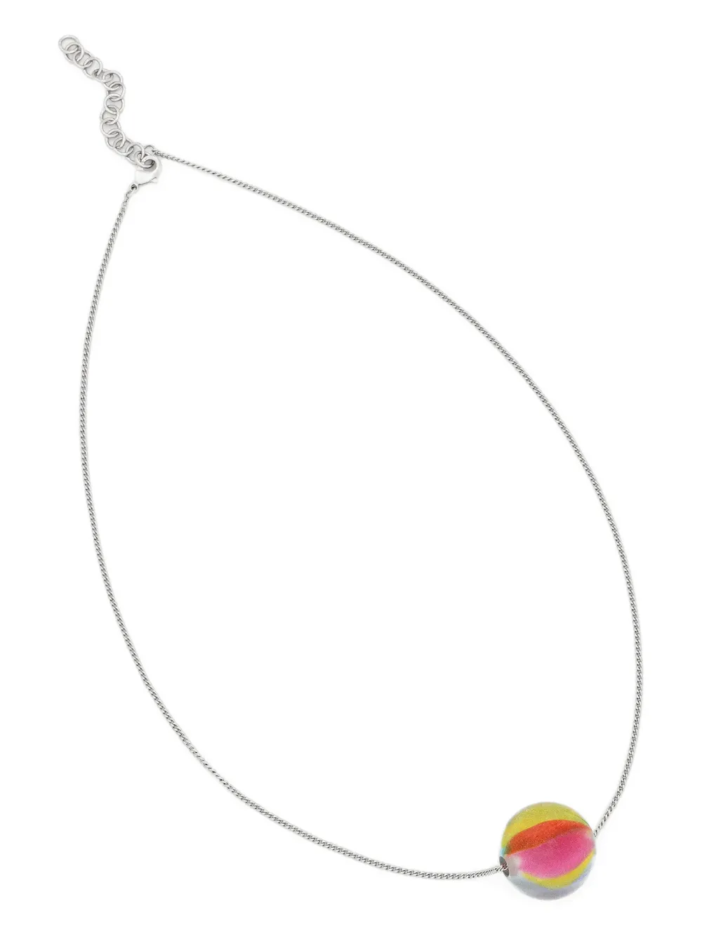 Fiorucci spherical pendant necklace - Silber