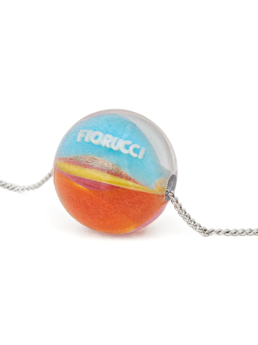 Fiorucci spherical pendant necklace - Zilver