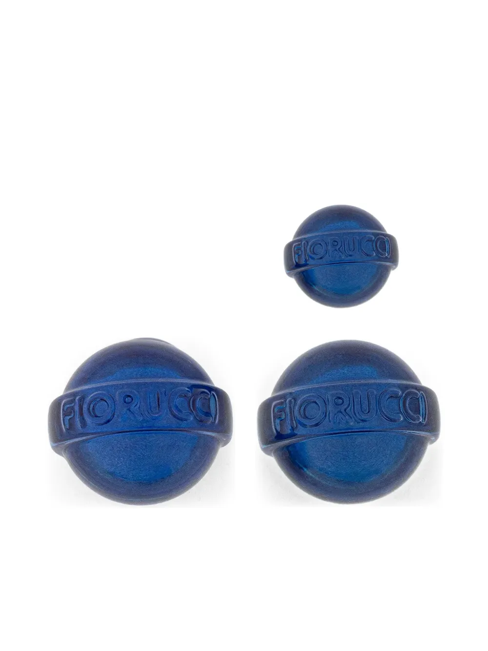 Fiorucci mini Lollipop logo earrings - Blu