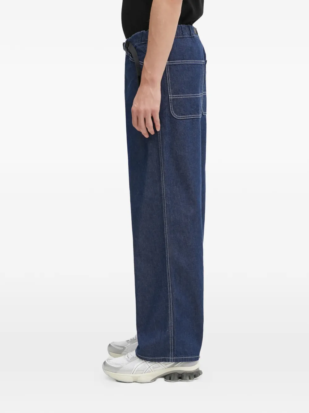 Gramicci Sutter Contrast-stitch Denim Trousers - Blue 