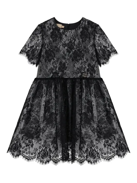 ELIE SAAB JUNIOR floral-pattern lace dress