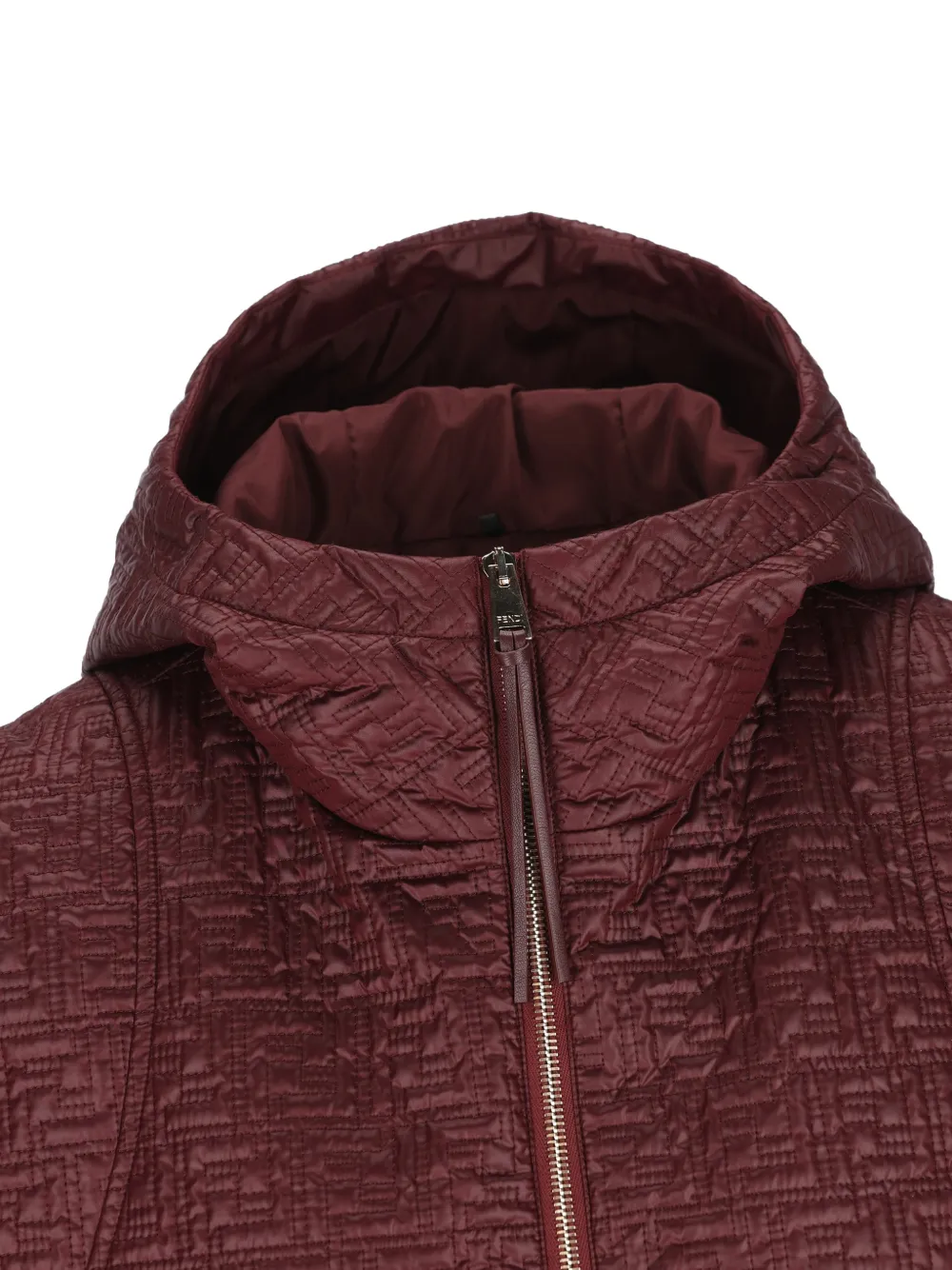 FENDI Bodywarmer met capuchon en rits Rood