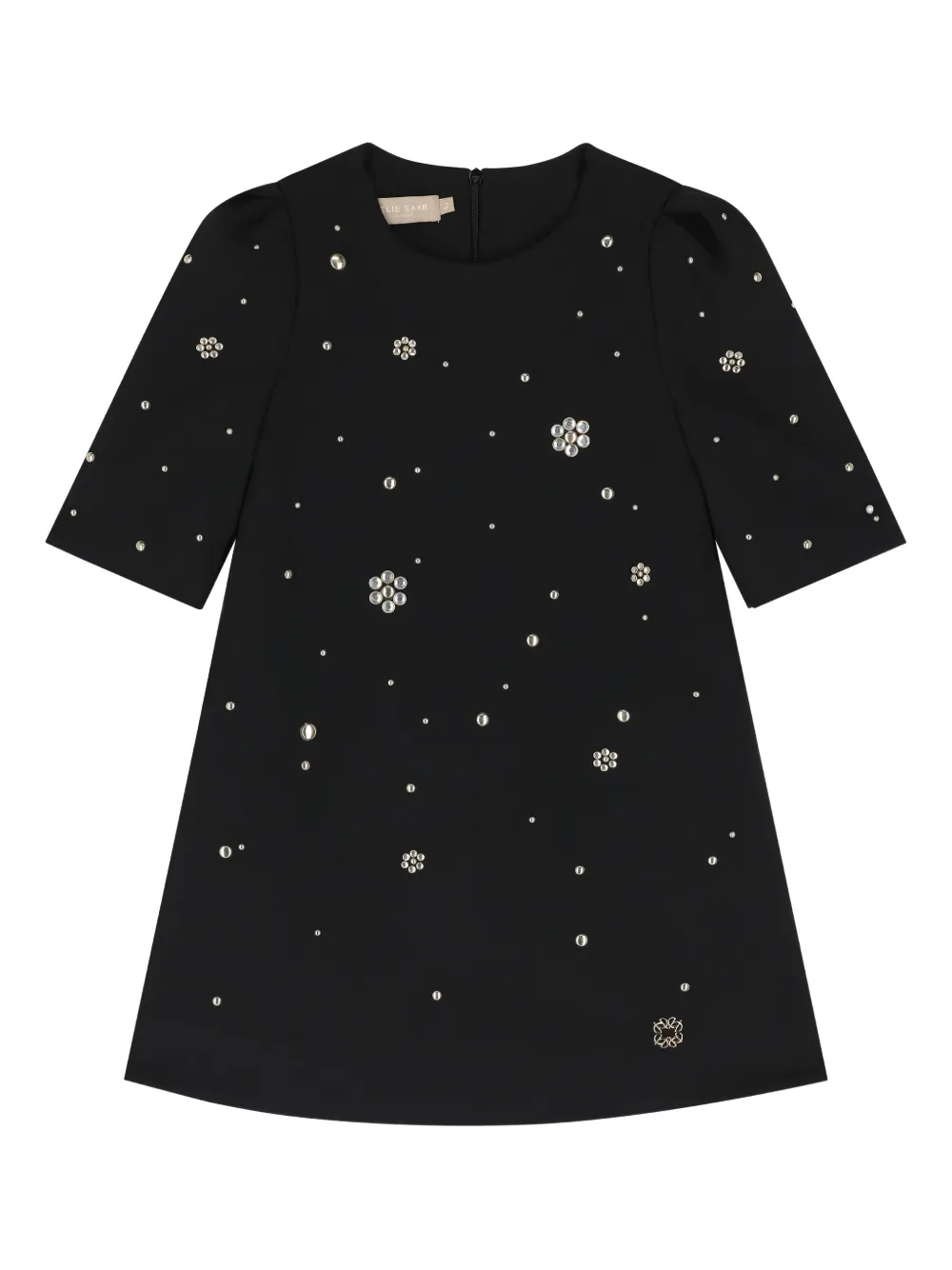 Elie Saab Junior Studded-embellished Dress In Black