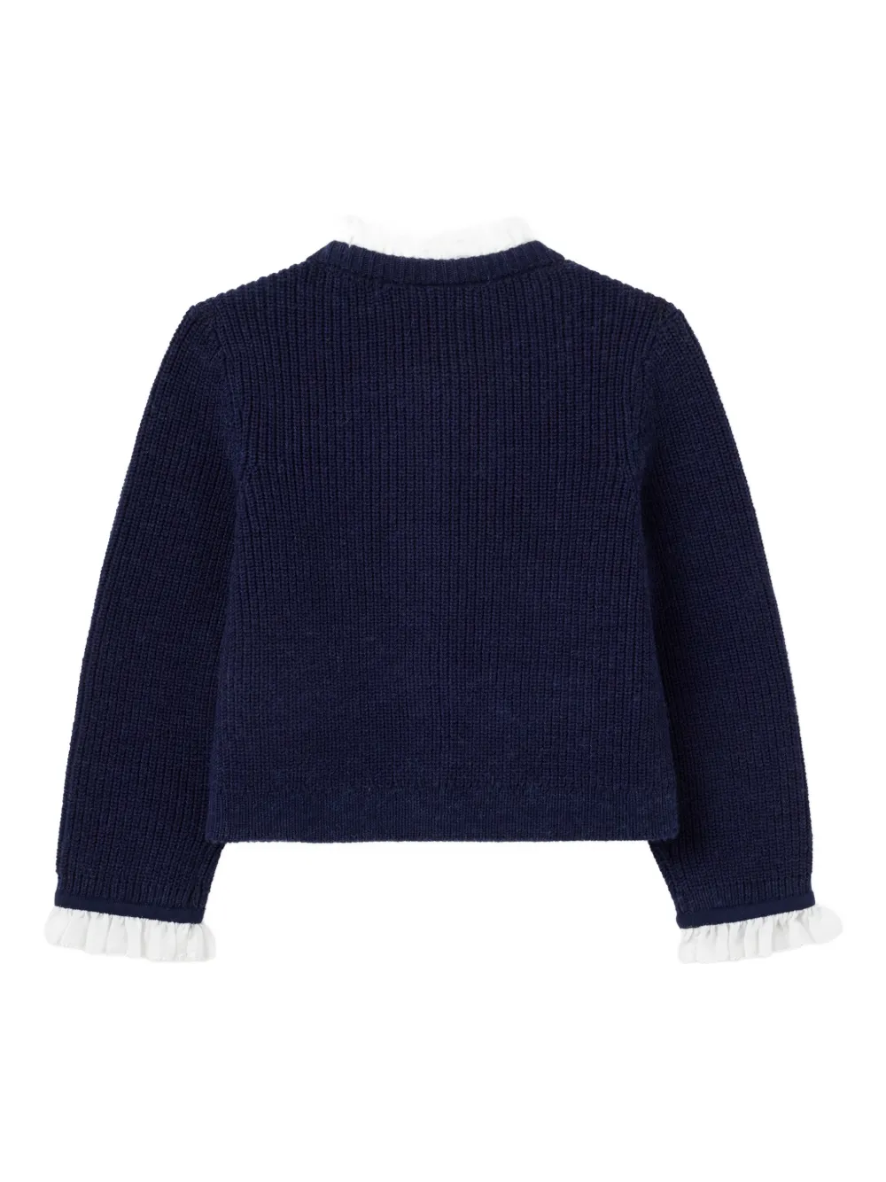Self-Portrait Kids Vest met pailletten Blauw