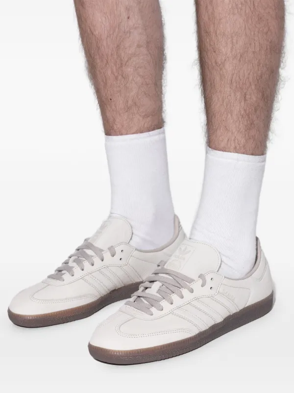Adidas Samba OG Laced Striped Sneakers | White | FARFETCH BH