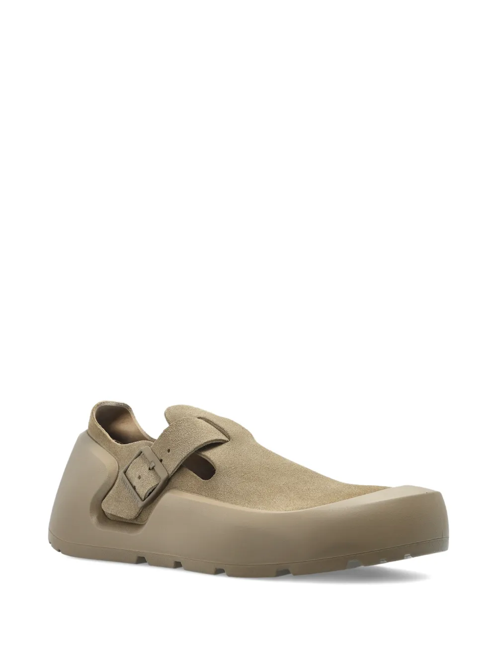 Birkenstock Reykjavik nubuck leren sneakers met gespband Beige