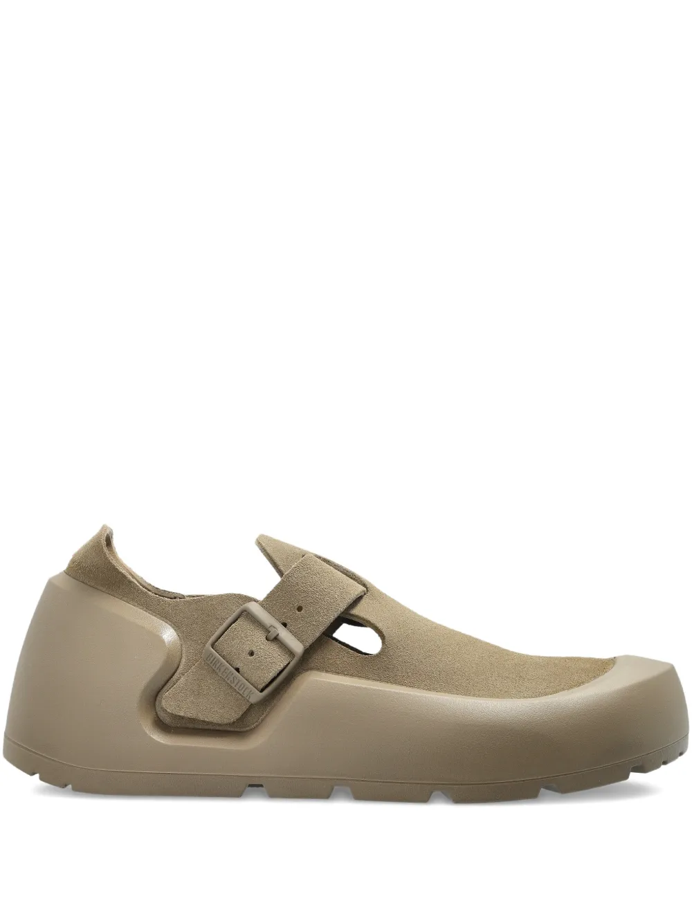 Birkenstock Reykjavik buckle-strap nubuck leather sneaker - Nude