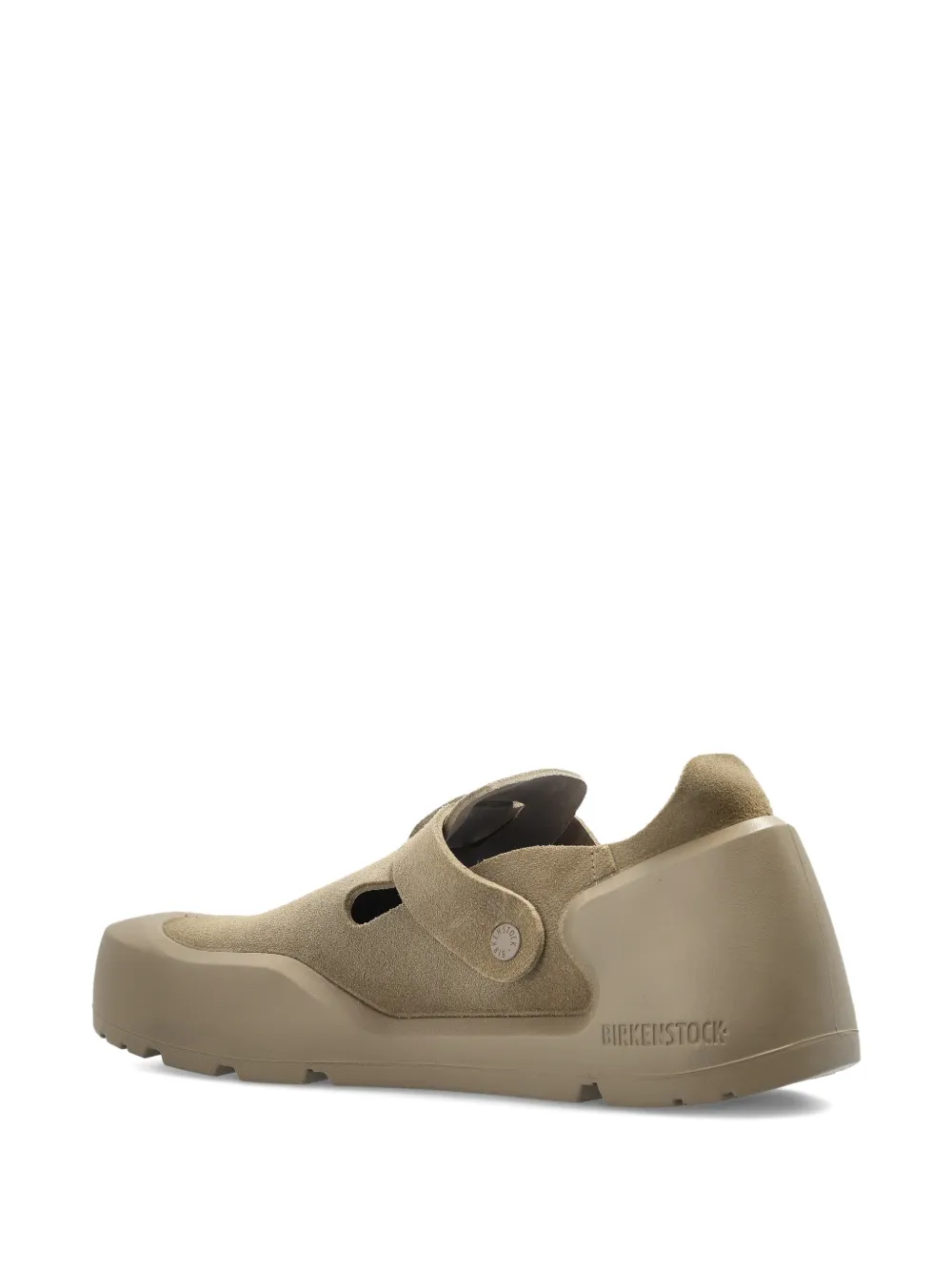 Birkenstock Reykjavik nubuck leren sneakers met gespband Beige