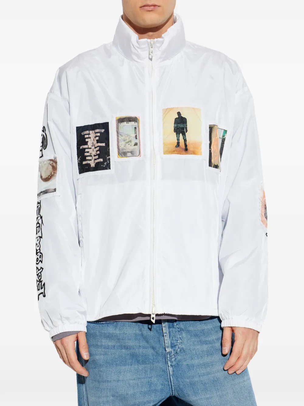 Diesel J-Claus jack met patchdetail Wit