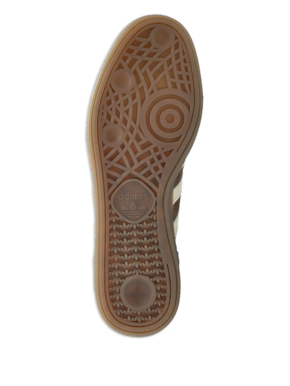 adidas Gestreepte leren sneakers Bruin