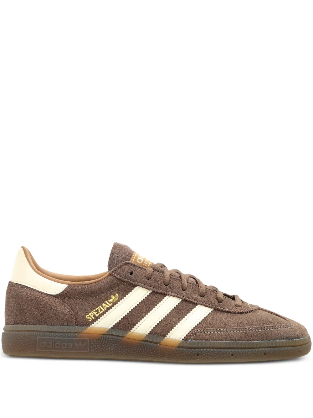 adidas stripes leather trainers - Marrone