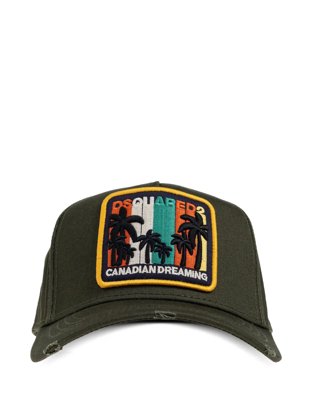 DSQUARED2 chapeau à patch brodé | vert | Image 1