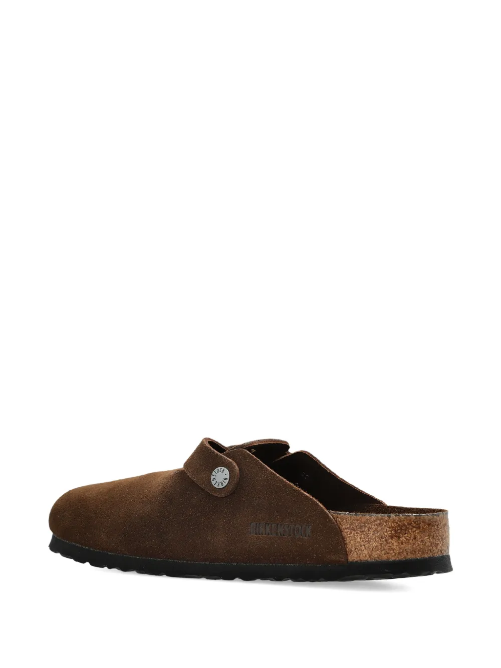 Birkenstock Boston suède sandalen Bruin