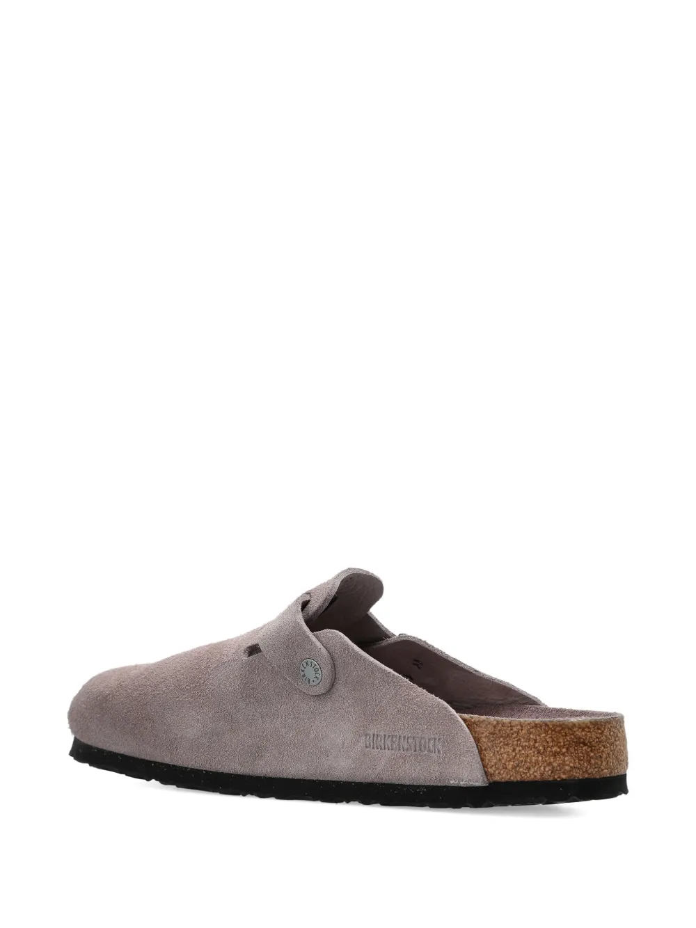 Birkenstock Boston suède sandalen Grijs