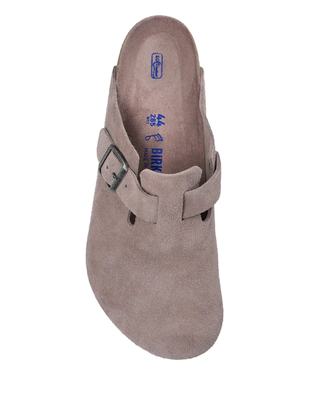 Birkenstock Boston suède sandalen Grijs