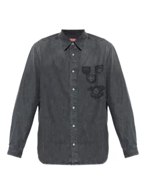 T-shirt Homme Diesel Imprimé - Coton Flammé, Coupe Regular - Taille Grand (prendre Une Taille En Dessous)