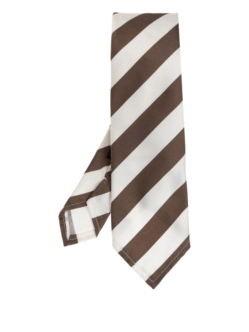 DSQUARED2 striped silk tie - Bianco