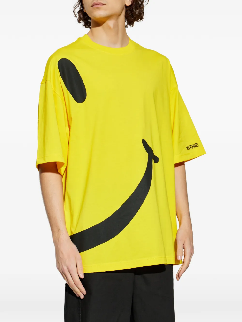 Moschino x SMILEY logo-print T-shirt - Giallo