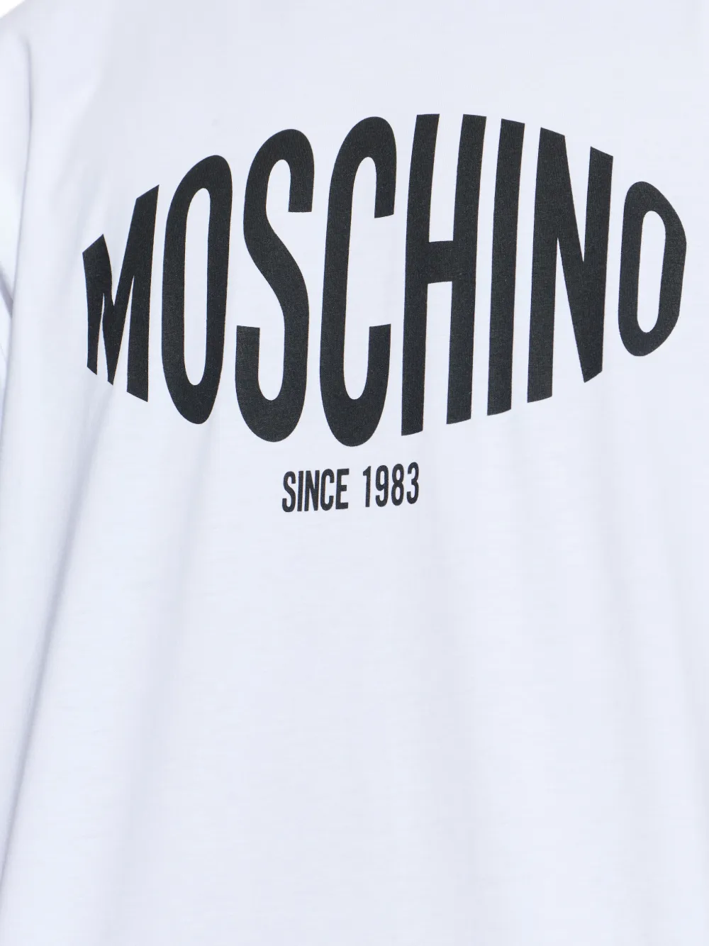 Moschino T-shirt met logoprint Wit