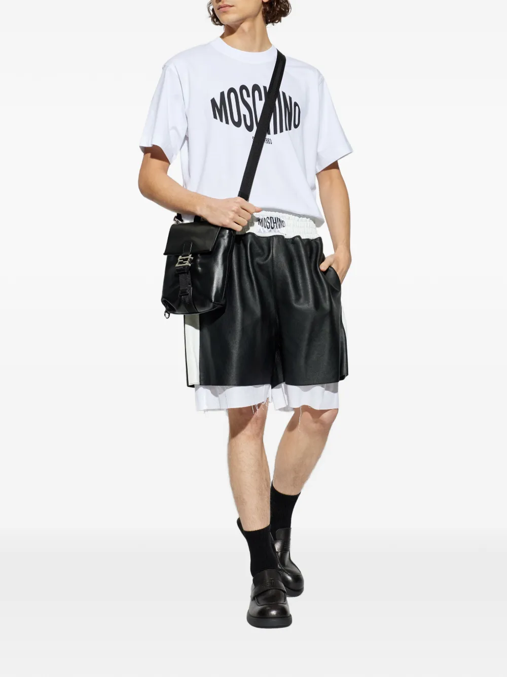 Moschino logo-print T-shirt - Wit