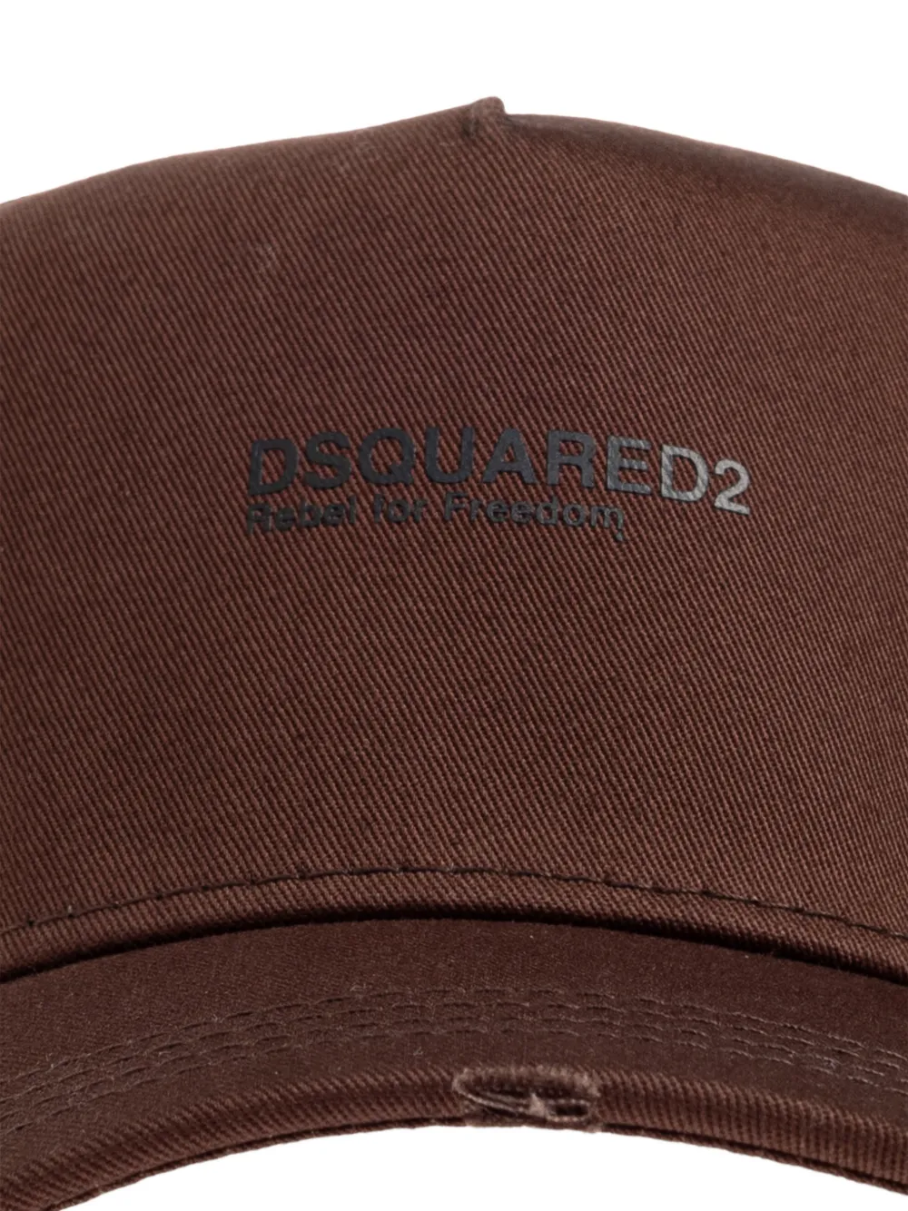 DSQUARED2 Rebels gerafelde honkbalpet Bruin
