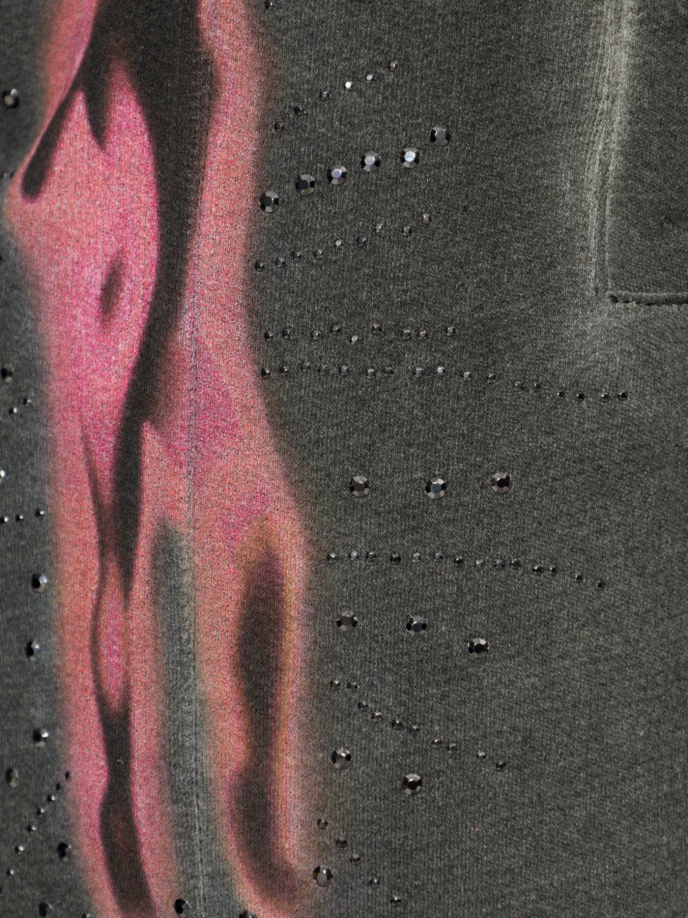 Diesel Broek verfraaid met kristallen Grijs