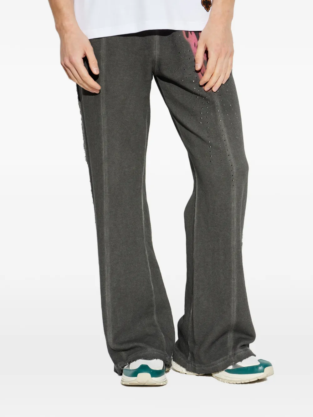 Diesel Broek verfraaid met kristallen Grijs