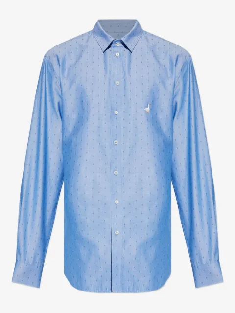 Moschino Goose-embroidered shirt