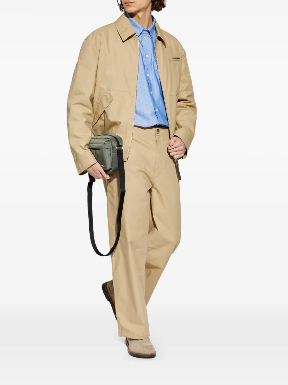 Moschino Goose-embroidered shirt - Blauw