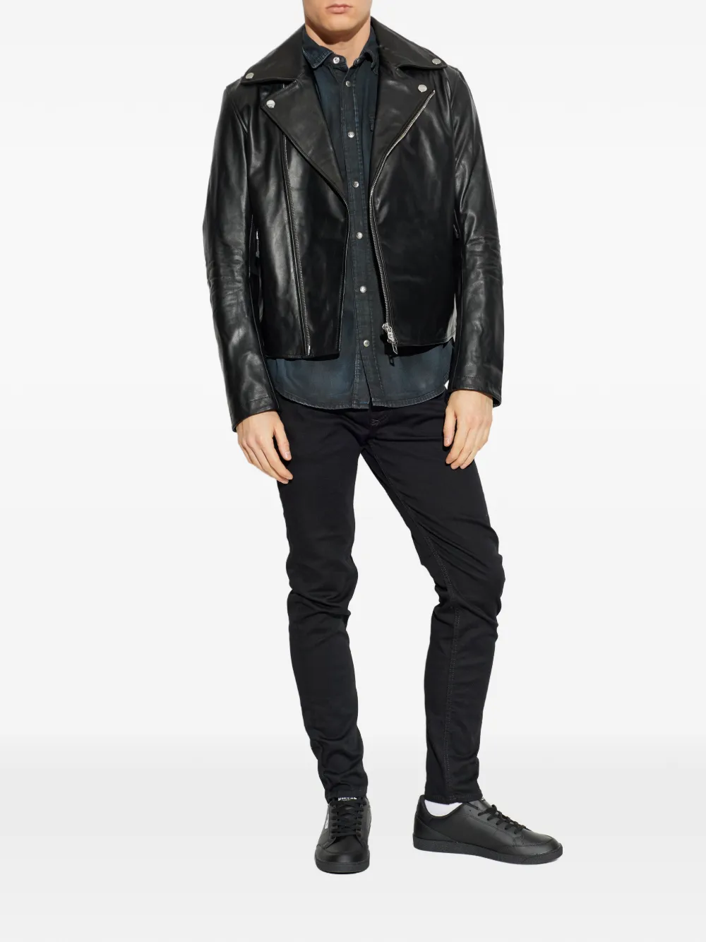 Diesel D-Vega chest-pocket shirt - Blauw