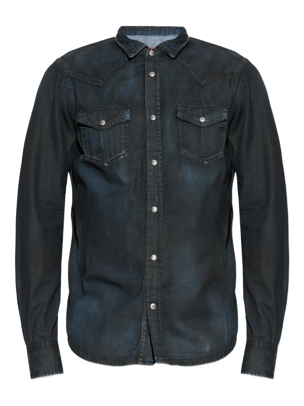 Diesel D-Vega chest-pocket shirt - Blu