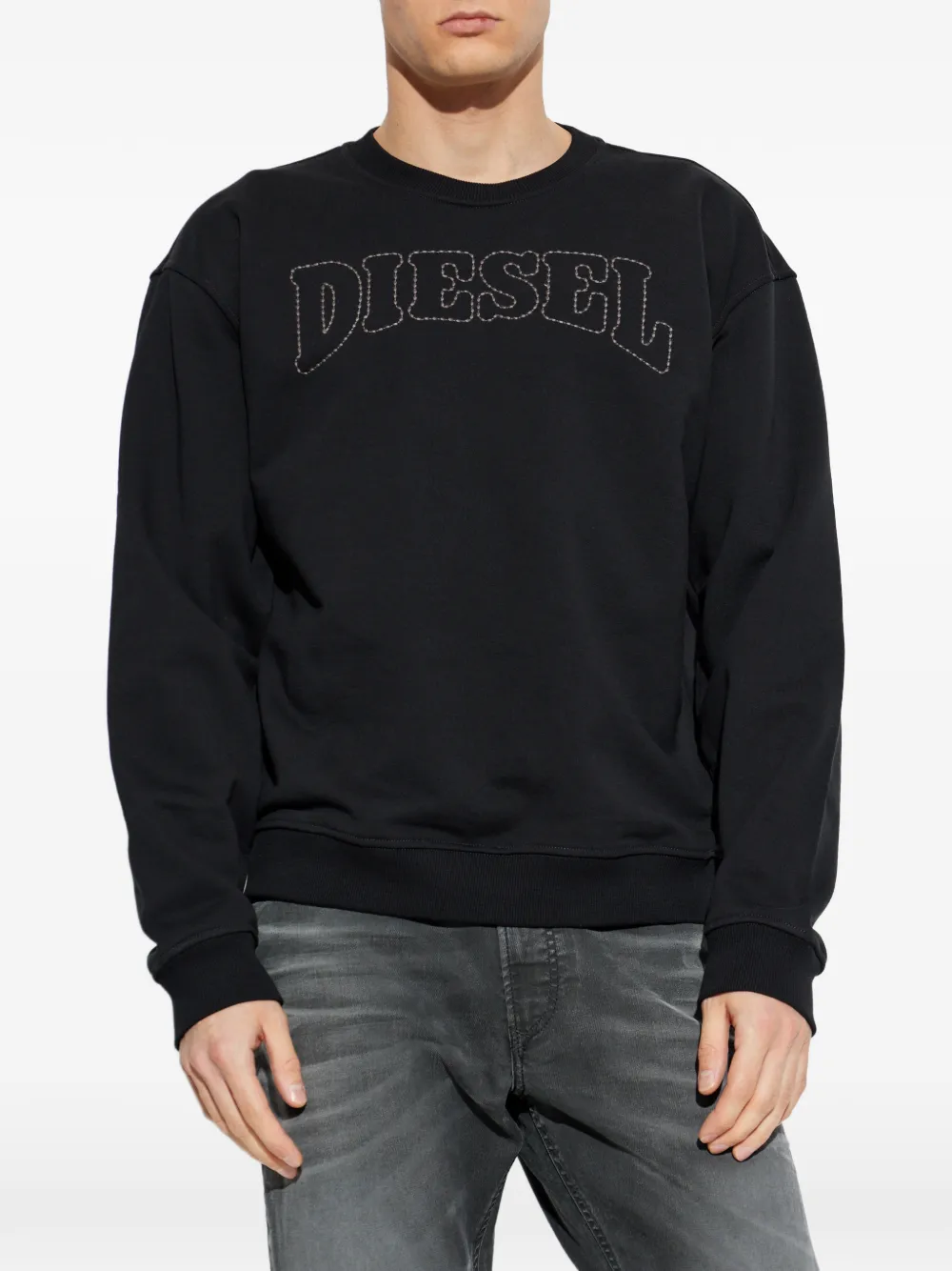  Diesel S-norm-v10 Sweatshirt - Black 
