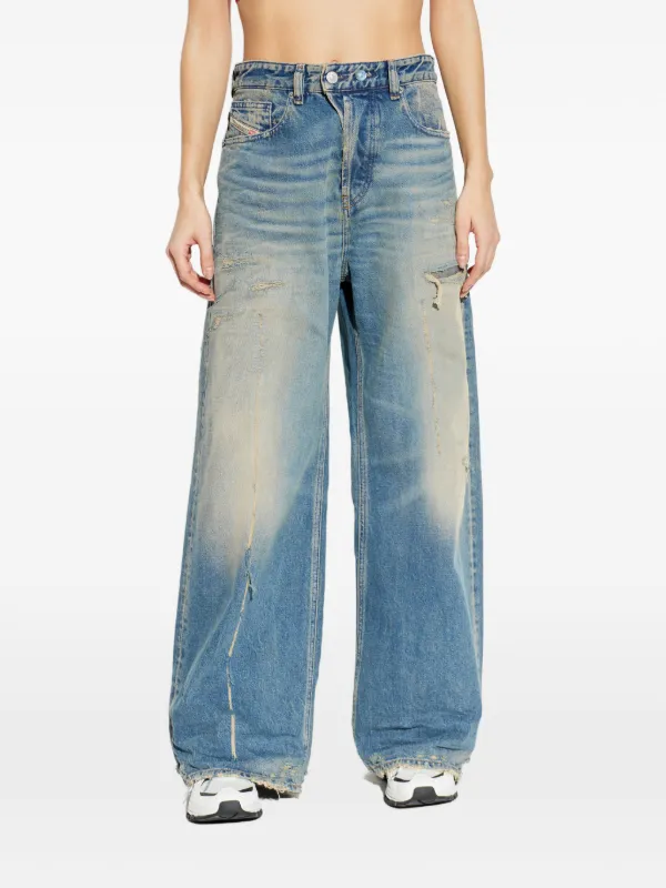 Diesel Calça Jeans 1996 D-Sire 09n29 Com Efeito Destroyed | Azul