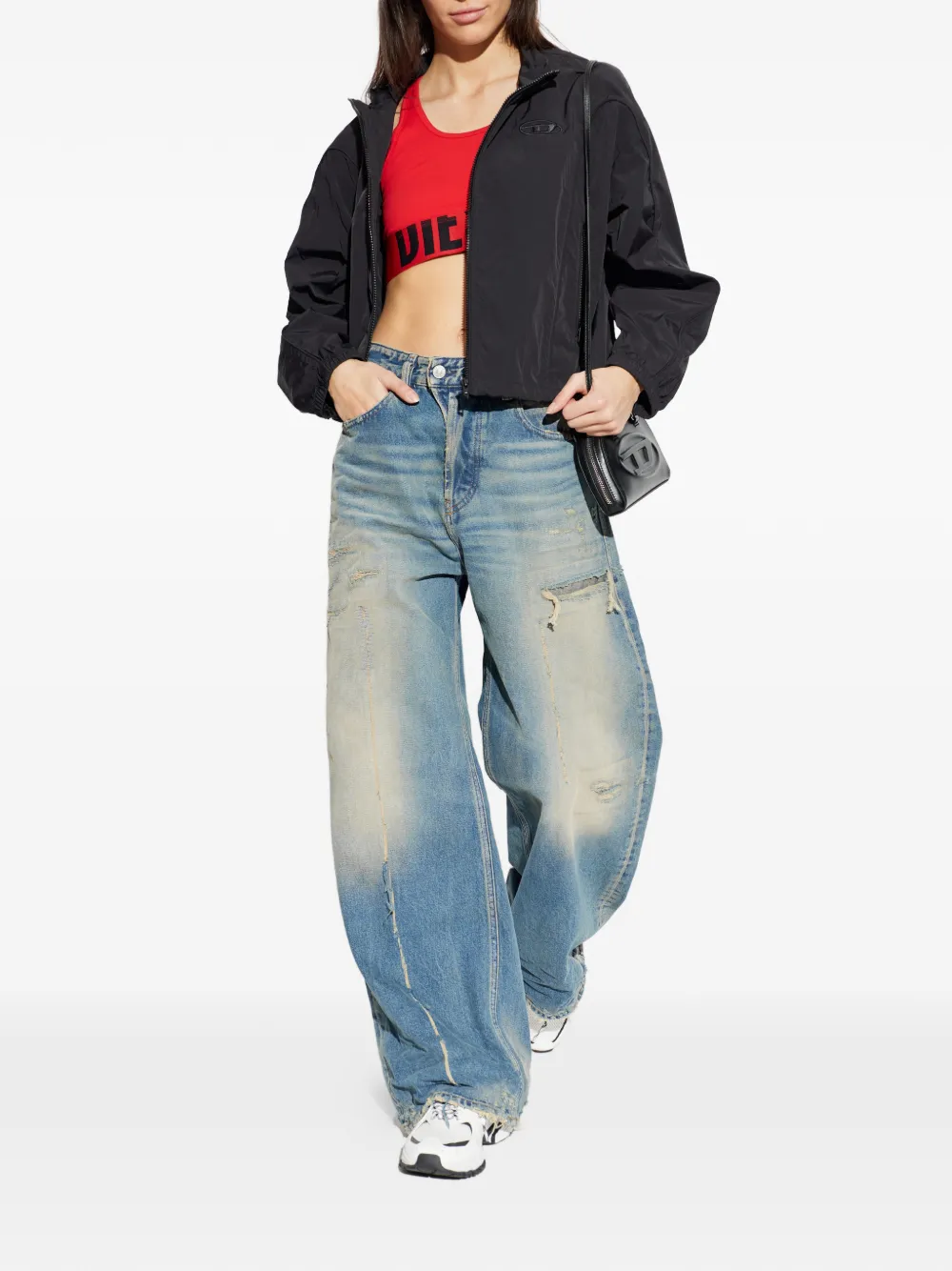 Diesel 1996 D-Sire 09n29 distressed jeans - Blauw