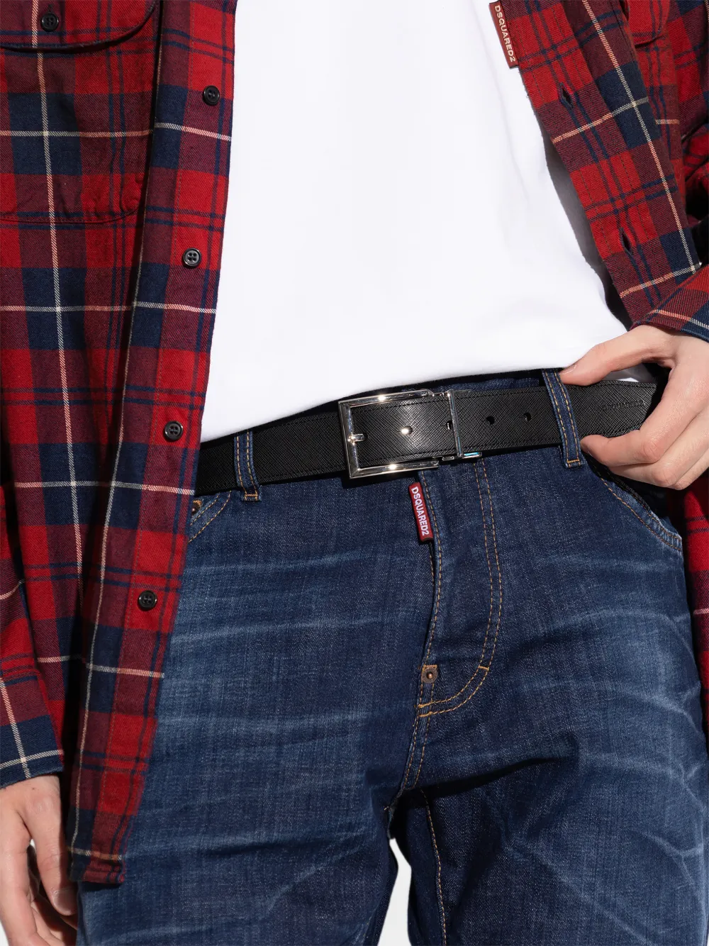  Dsquared2 Logo-buckle Belt - Black 
