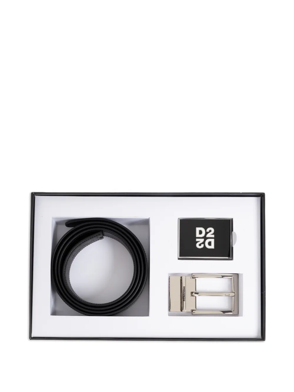 DSQUARED2 Riem met logogesp Zwart