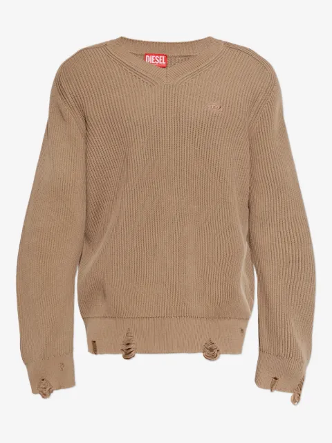 Diesel ribbed V-neck sweater