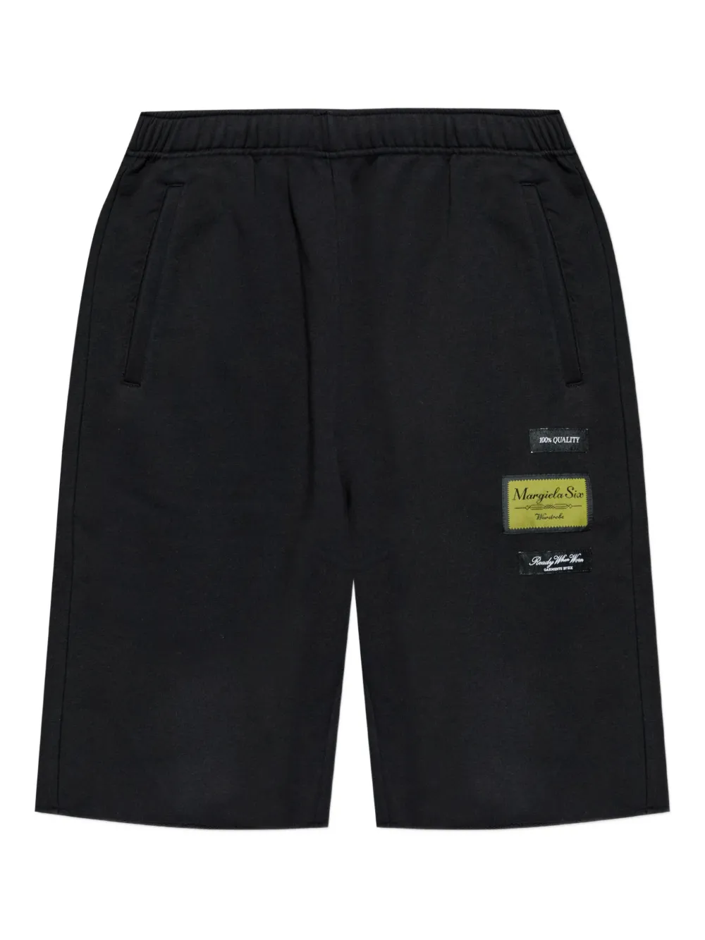 MM6 Maison Margiela patch-detail shorts - Nero
