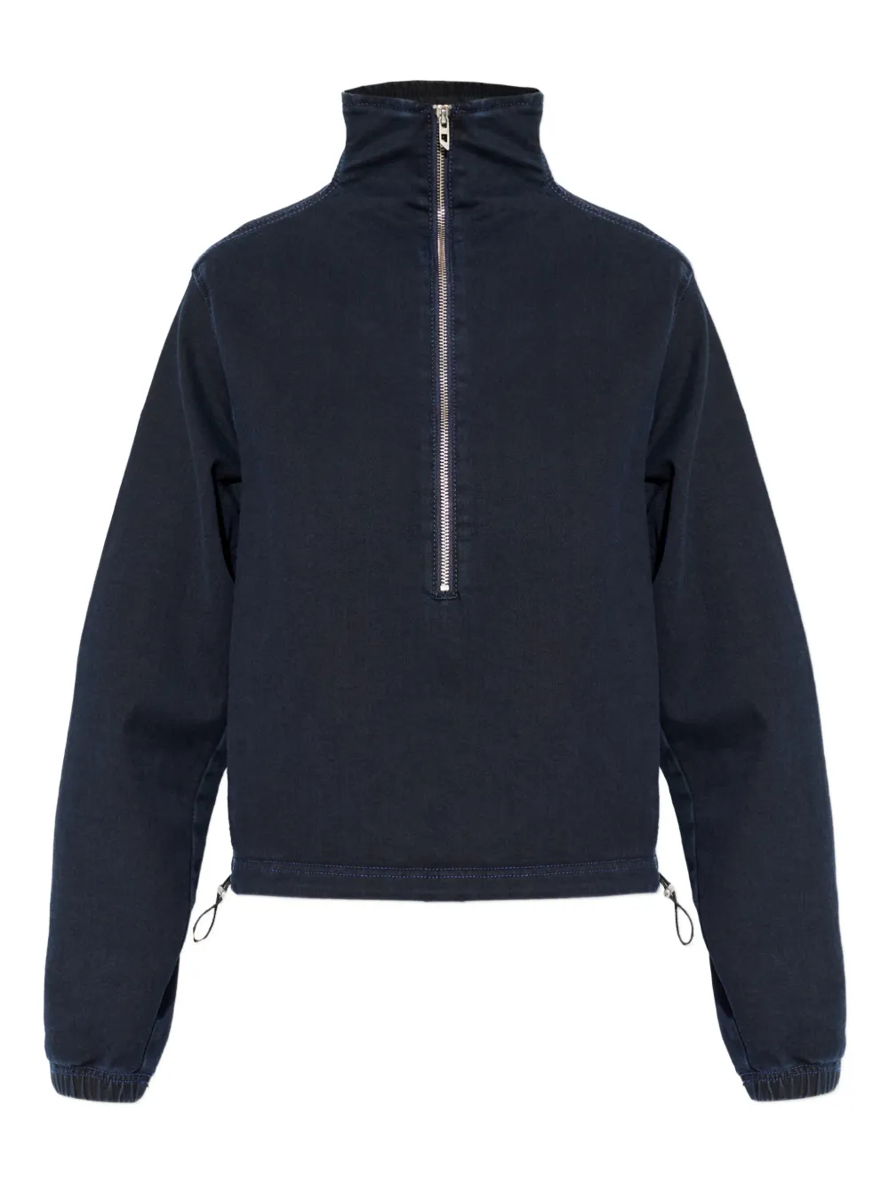 Diesel zip funnel-neck sweater - Blu