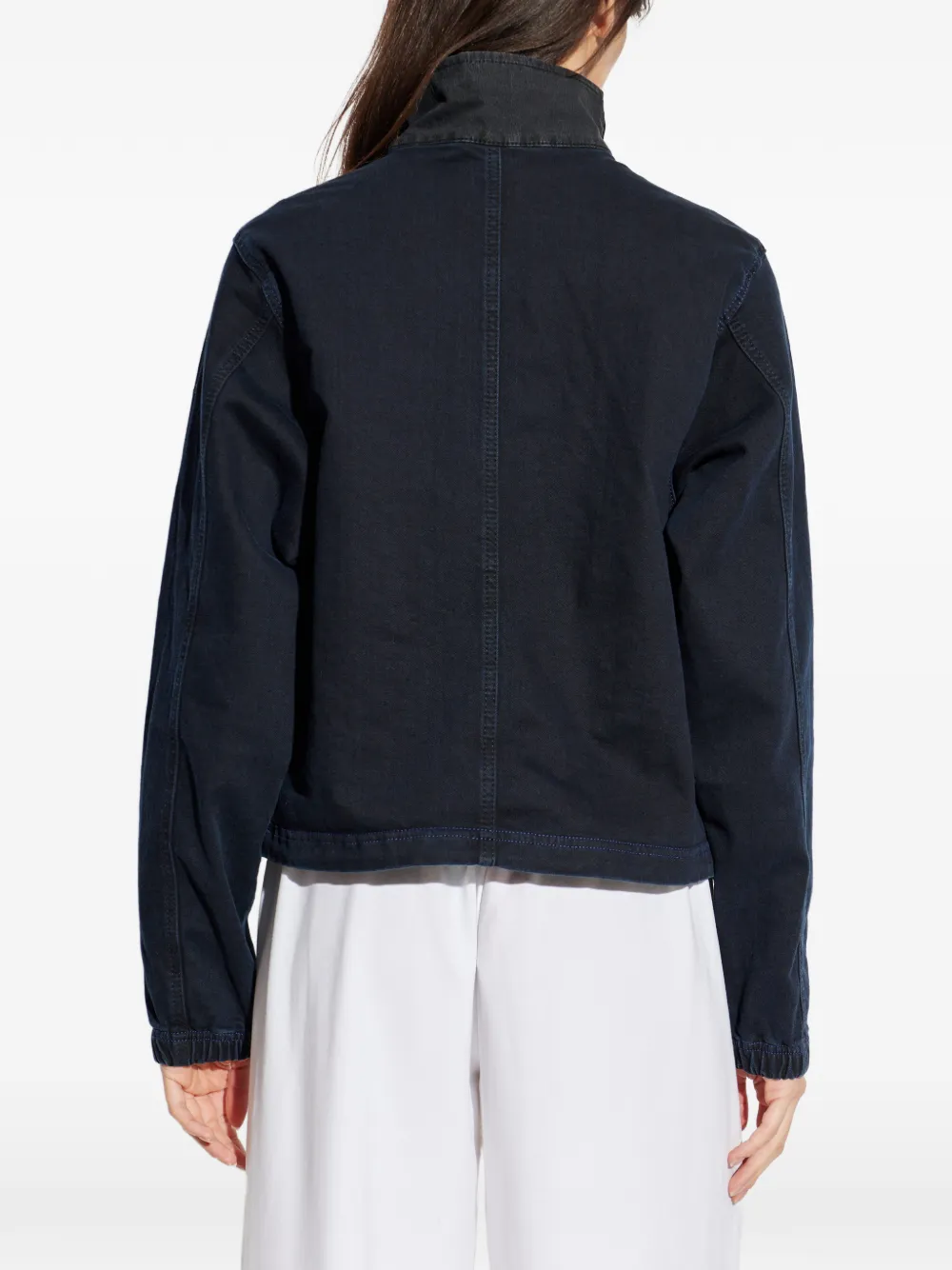 Diesel Trui met trechterhals en rits Blauw