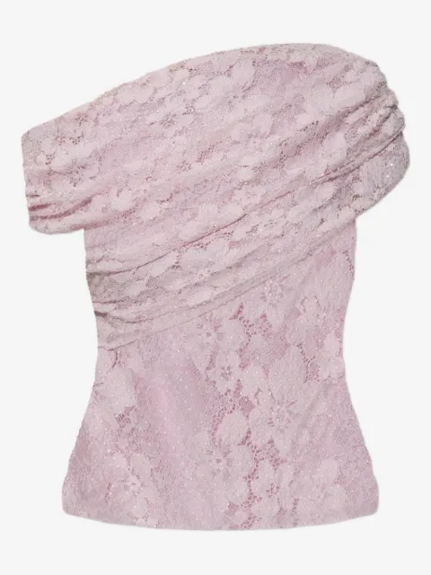 Self-Portrait laced draped top