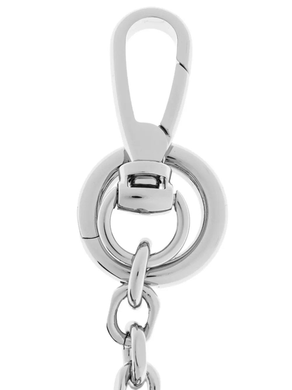 Maison Margiela Leren ketting met logodetail Zwart