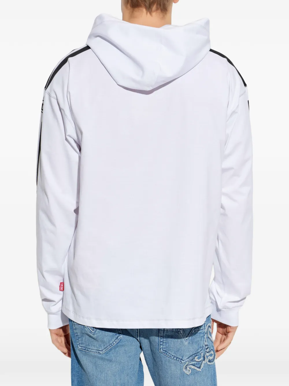 Diesel T-Boxt logoprinten hoodie Wit