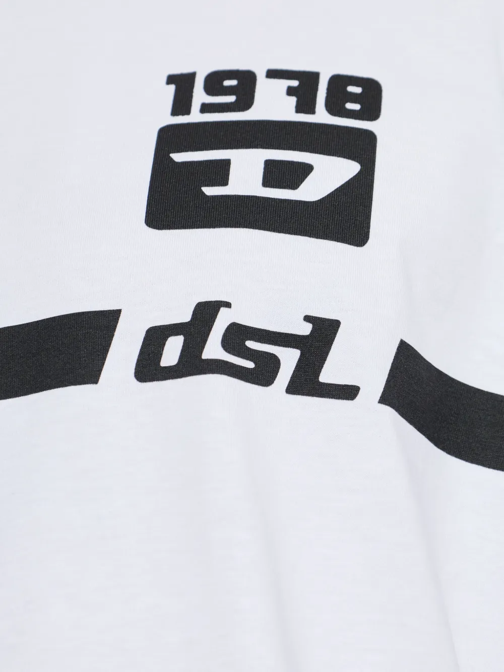 Diesel T-Boxt logoprinten hoodie Wit