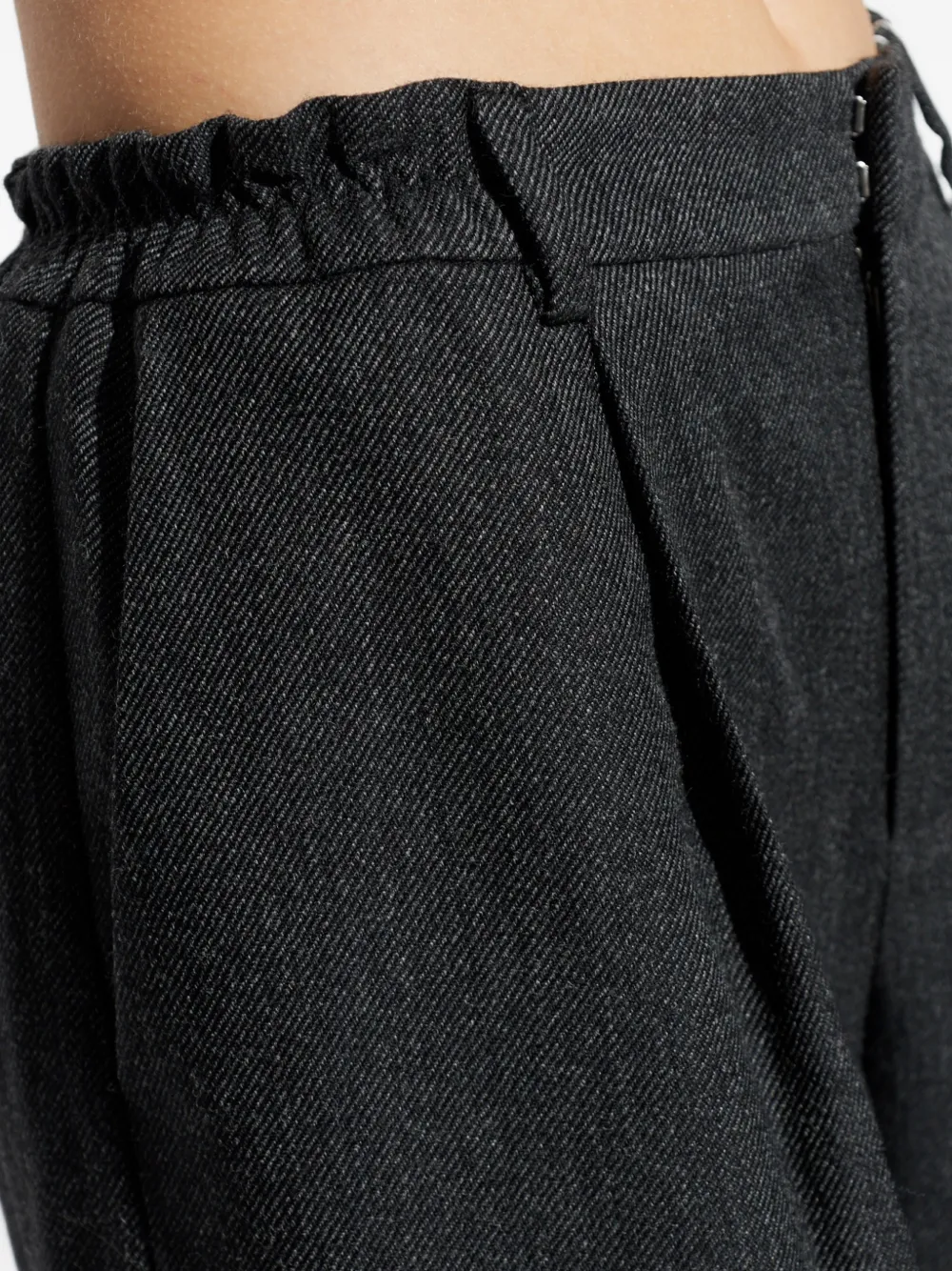 Alexander Wang Getailleerde broek van wolblend Grijs