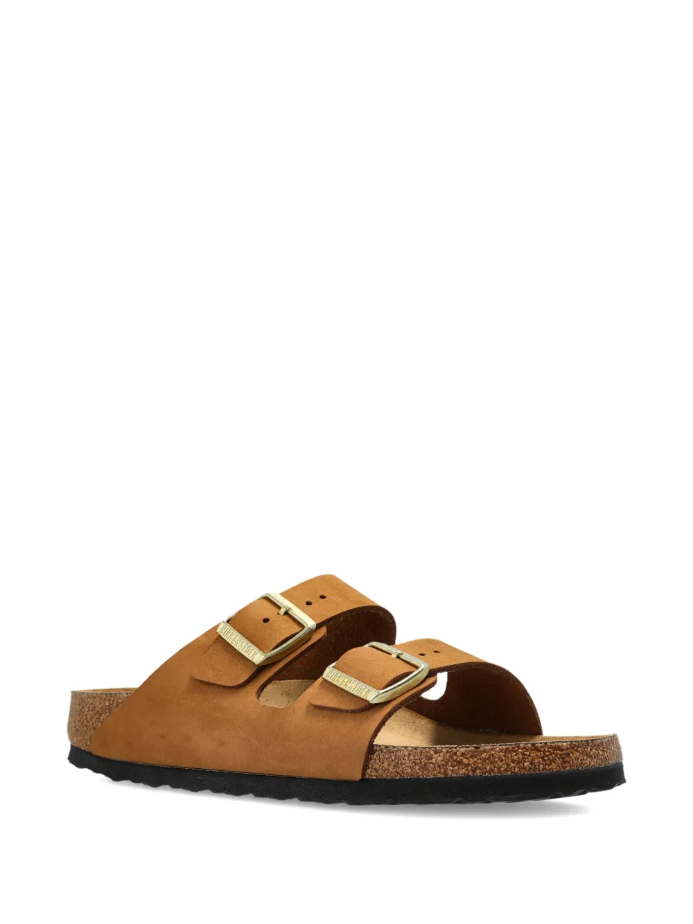 Birkenstock Arizona Soft sandalen met gesp Bruin