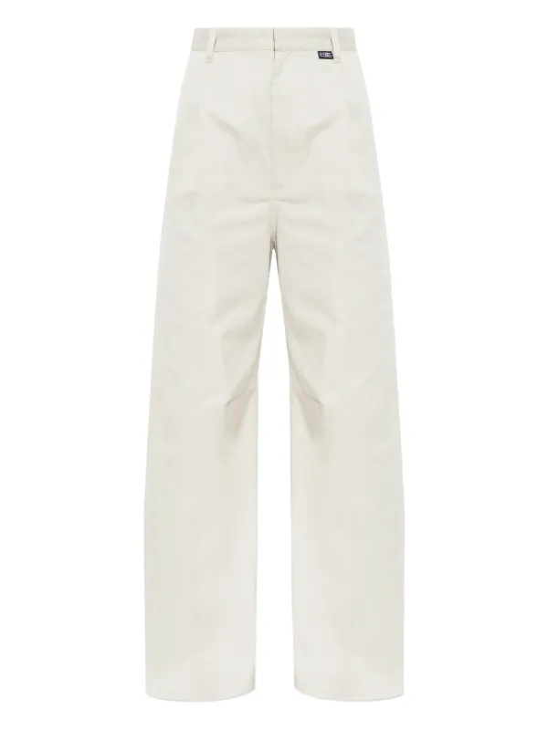 MM6 Maison Margiela プリーツ ワイドパンツ | ニュートラル | FARFETCH JP