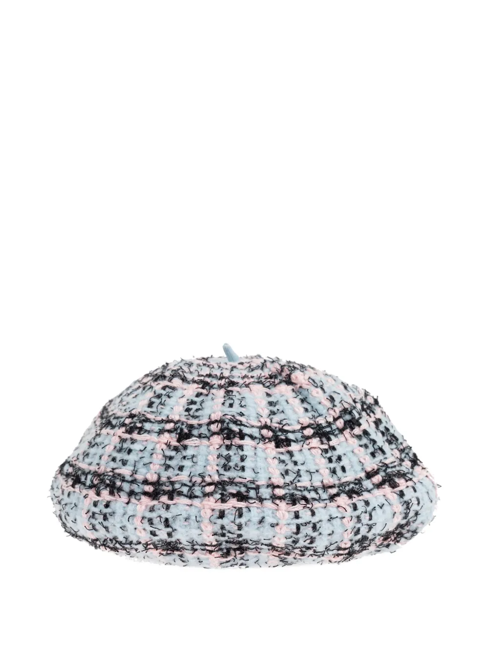 Self-Portrait bow check hat - Blauw