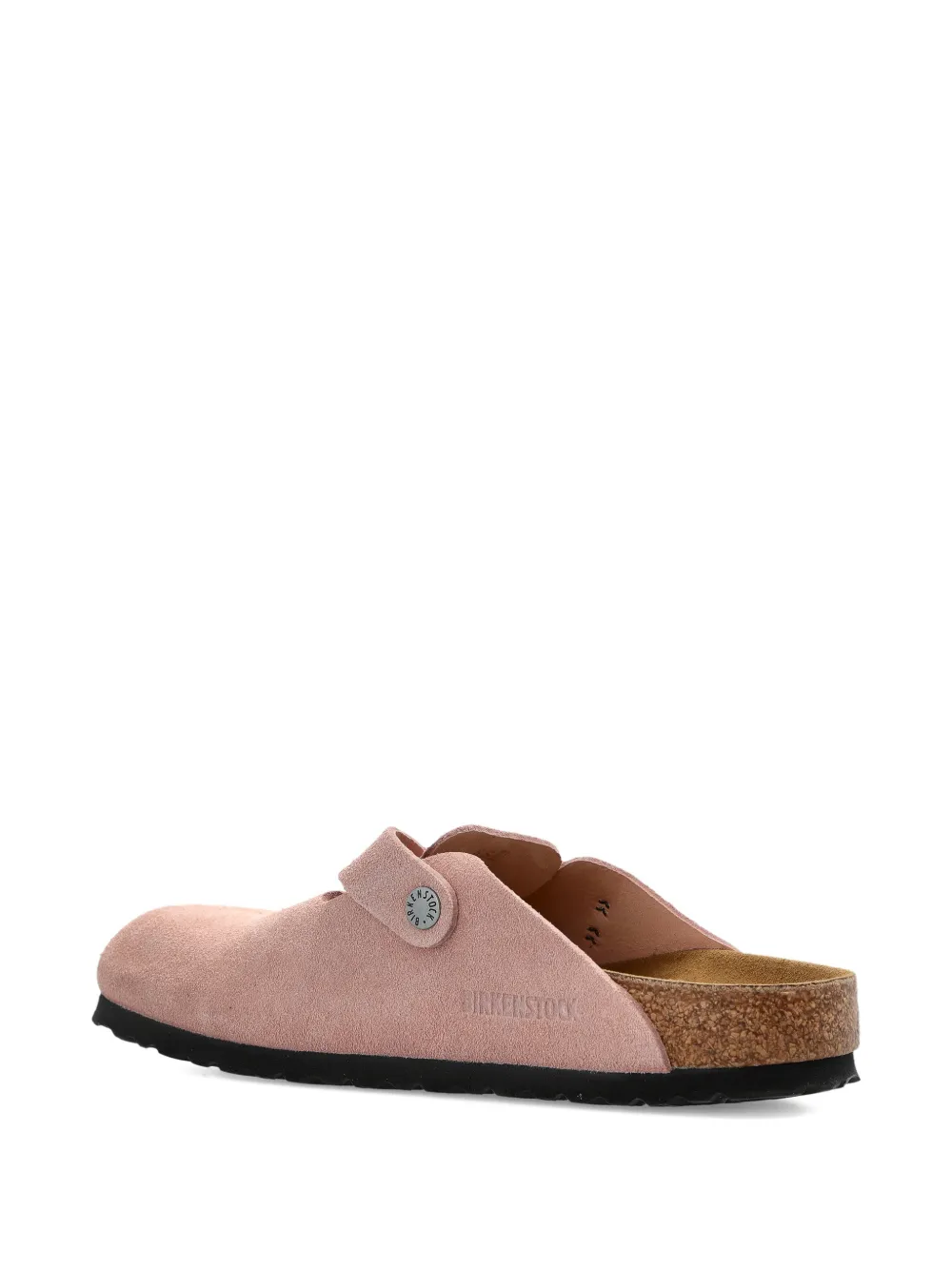 Birkenstock Boston suède sandalen Roze